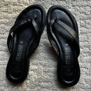 Italian Shoemakers Black Sandals